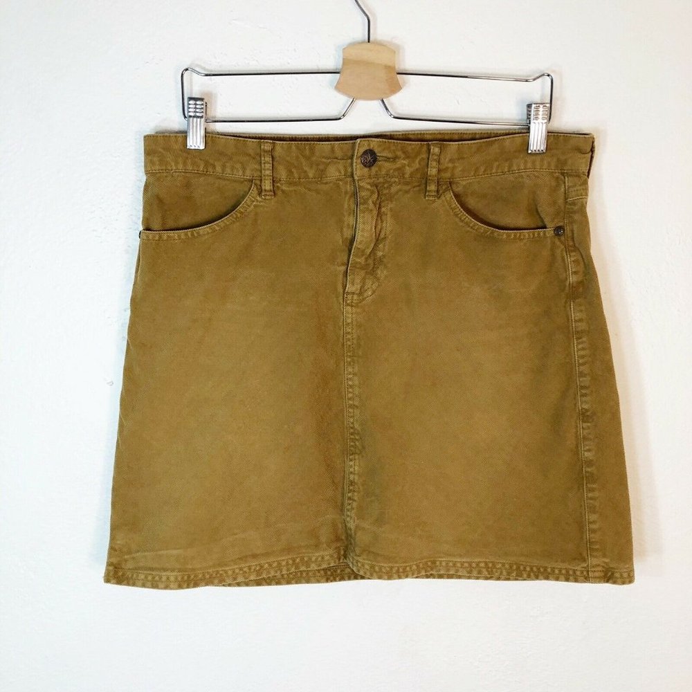 PrAna Womens 10 Trista Corduroy Skirt Tortoise